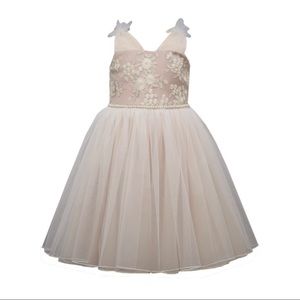 Iris & Ivy Embroidered Bodice Tulle Dress